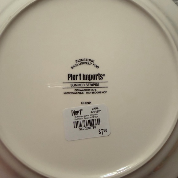 Colorful Striped Plate - Picture 2 of 3